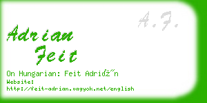 adrian feit business card